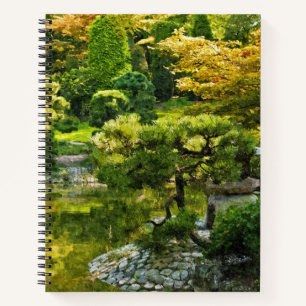 Japanese Garden - Traditional Aesthetic Notebook