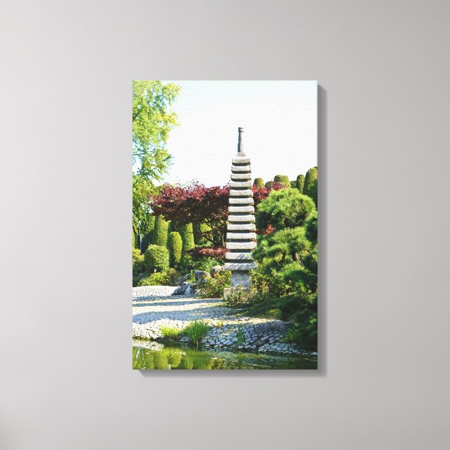 Japanese Garden Wrapped Canvas (Front)