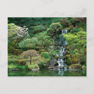 japanese gardens postcard