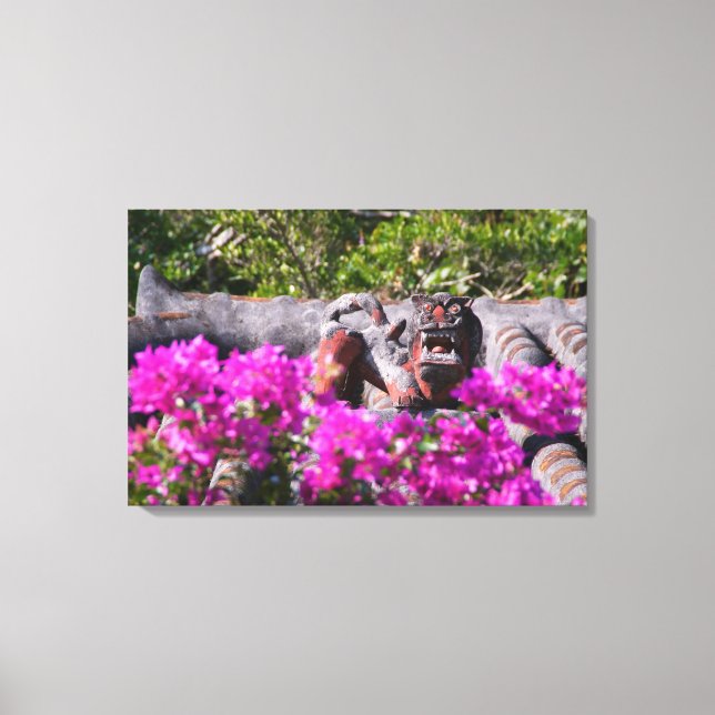 Japanese gargoyle canvas print (Front)