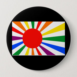 JAPANESE GAY PRIDE 10 CM ROUND BADGE