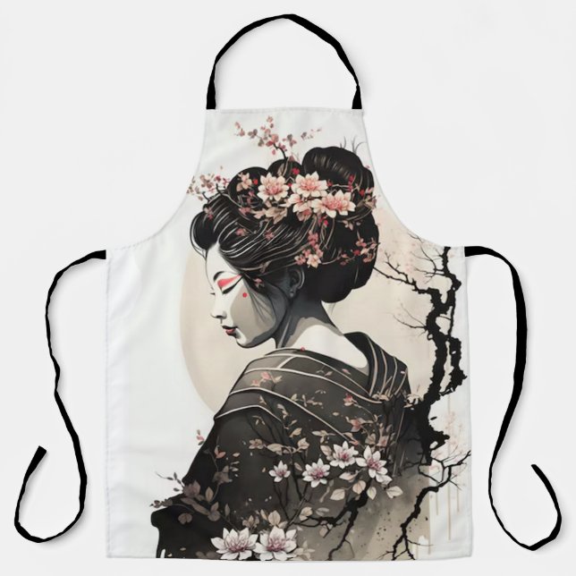 Japanese Geisha - Apron (Front)