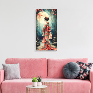 Japanese Geisha Canvas Print