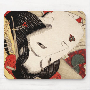 Japanese Geisha Fine Art Mouse Mat