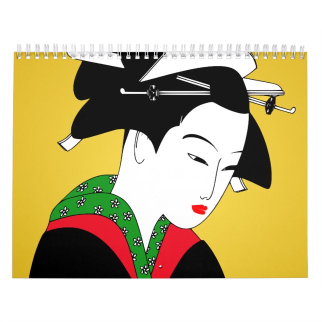 Japanese Geisha Girl Calendar (Cover)