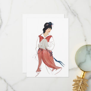 Japanese Geisha Greeting Cards