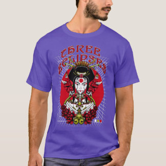 Japanese Geisha Robot Outrun  Futurism Streetwear T-Shirt