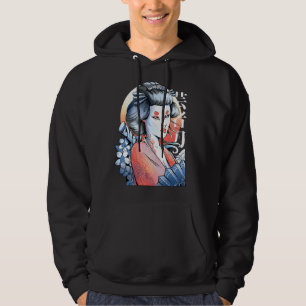 Japanese Geisha Tradition Robe Culture Costume Hoodie