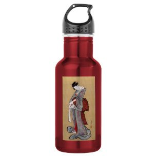 Japanese Geisha Woman, Hokusai 532 Ml Water Bottle