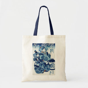 Japanese Geisya Woman, Kuniyoshi, Ukiyo-e Tote Bag