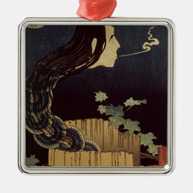 Japanese Ghost Metal Tree Decoration (Front)