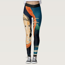 JAPANESE GHOST PRINT PRINTED Leggings