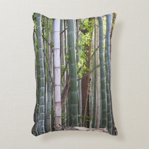 Japanese Giant Bamboo Forest, Sagano, Kyoto, Japan Decorative Cushion
