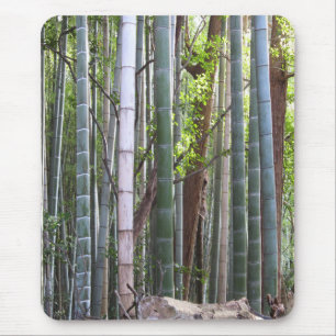 Japanese Giant Bamboo Forest, Sagano, Kyoto, Japan Mouse Mat