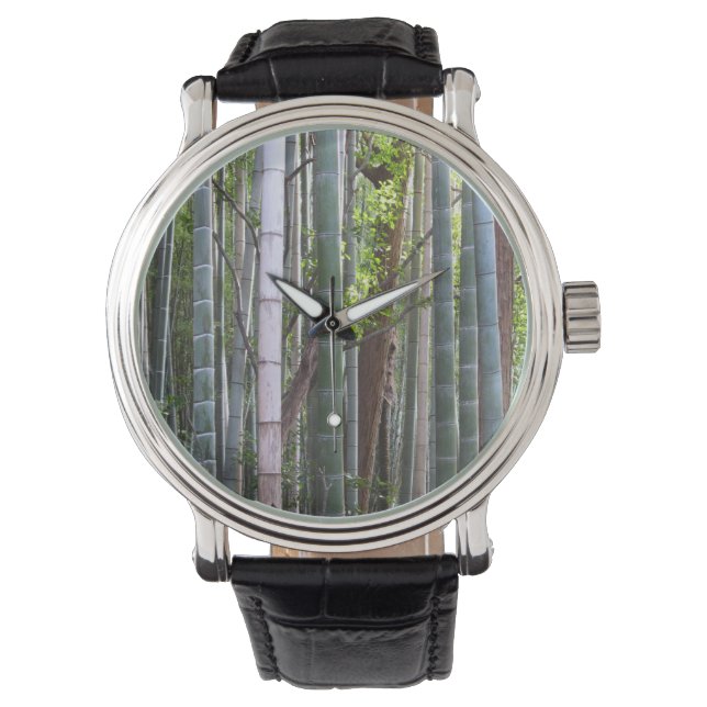 Japanese Giant Bamboo Forest, Sagano, Kyoto, Japan Watch (Front)