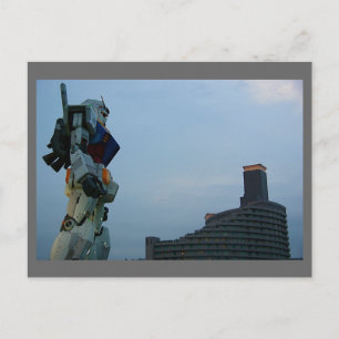 Japanese Giant Robot Statue Postcard