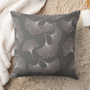 Japanese Ginkgo Leaf Pattern Cushion