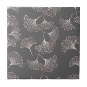Japanese Ginkgo Leaf Pattern Tile