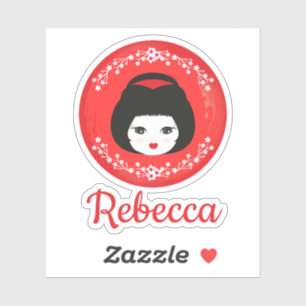 Japanese Girl Doll in Red Design