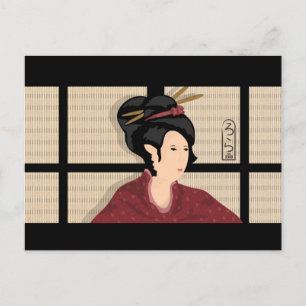 Japanese Girl Postcard