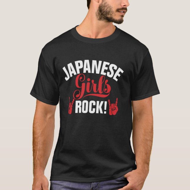 Japanese Girls Rock Japanese Long Sleeve T Shirt (Front)