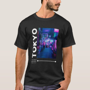 Japanese Glitch Cyberpunk Tokyo Streetwear Aesthet T-Shirt
