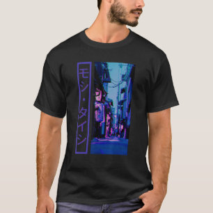 Japanese Glitch Cyberpunk Tokyo Streetwear Aesthet T-Shirt