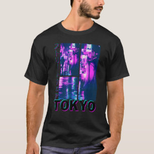 Japanese Glitch Cyberpunk Tokyo Streetwear Aesthet T-Shirt