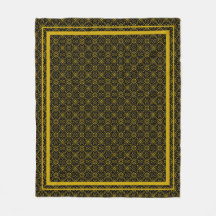 Japanese Gold & Black Hanabishi Pattern