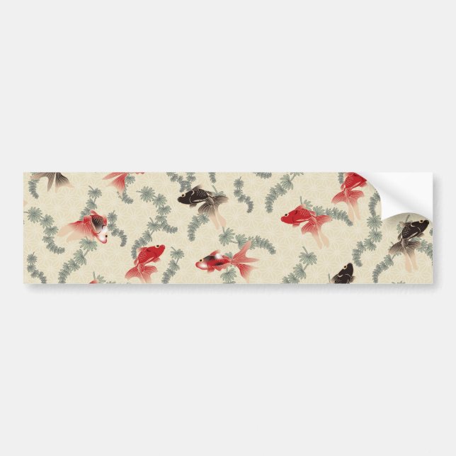 Japanese Goldfish Bumper Sticker (Front)