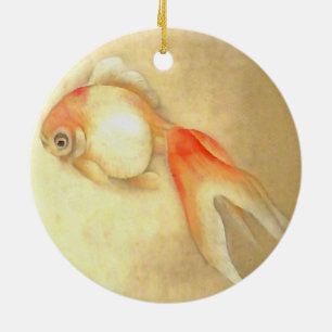 Japanese Goldfish Ceramic Tree Decoration