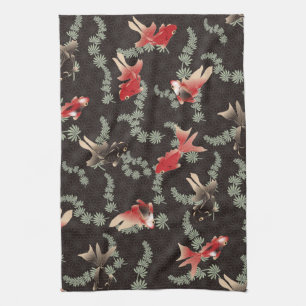 Japanese Goldfish Tea Towel
