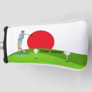Japanese golfer golf head cover