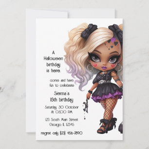 Japanese Gothic Invitation