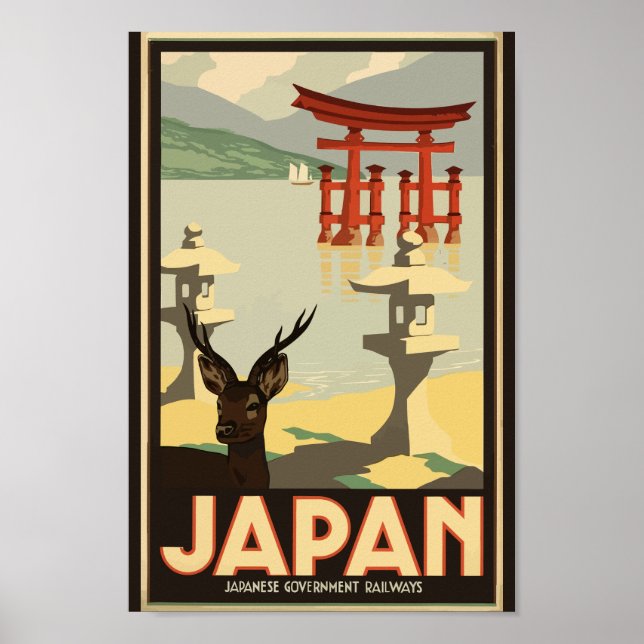 Japanese Government Railways Travel Poster (Front)