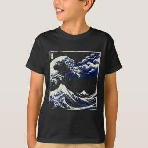 Japanese Great Wave Off Kanagawa Ukiyo-e Art Men W T-Shirt