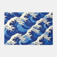 Japanese Great Wave Pattern Ocean