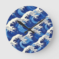 Japanese Great Wave Pattern Ocean