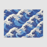 Japanese Great Wave Pattern Ocean