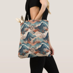Japanese Great Wave Pattern Tote Bag