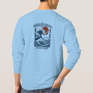 Japanese Great Wave Red Sun Graphic T-Shirt