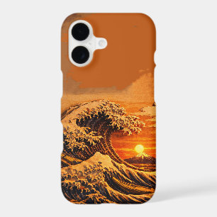 Japanese Great Wave Sunset Phone Case   Hokusai   