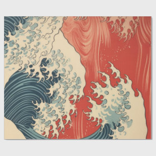 JAPANESE GREAT WAVE WRAPPING PAPER