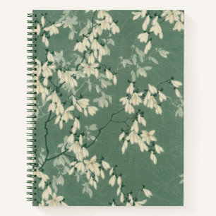 Japanese Green Magnolia 8,5x11" Notebook