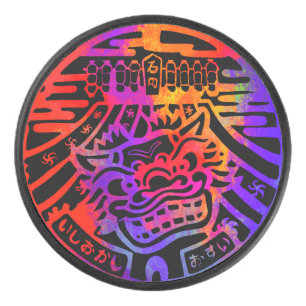 Japanese Guardian Lion Puck