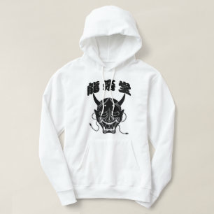 Japanese Hannya Mask Hooded Sweatshirt