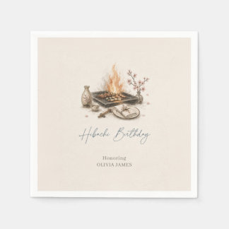 Japanese Hibachi Dinner Birthday Party BBQ Grill Napkin
