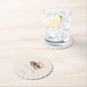 Japanese Hibachi Dinner Birthday Party BBQ Grill Paper Coaster