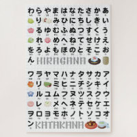 Japanese Hiragana & Katakana Table (Wagashi)