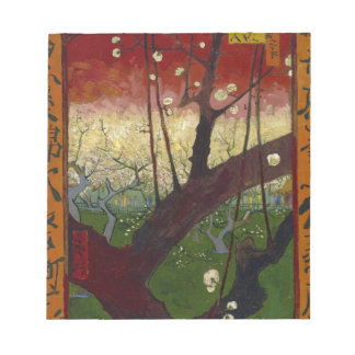 Japanese hobby: Ume no hana (Plum Blossoms) (repro Notepad